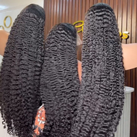 Peluca de Cabello Rizado Indio Birmano Natural, Peluca de Cabello Humano Peruano con Frontal de Encaje HD 13x4, Peluca de Cabello Humano Virgen sin Pegamento con Cutícula Alineada