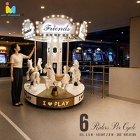 Manège intérieur pour enfants, mini carrousel à chevaux pour centre commercial