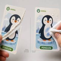 Kit de démarrage en anglais pour enfants Keji Junior - Personnalisable, 120 cartes, 4 jeux à thème, papier d'art 300 g/m², coins arrondis, finition vernie