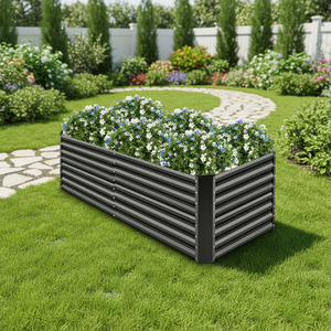 Nouvelle Conception - Bac à Légumes en Métal Résistant à la Corrosion pour Jardinage - Jardinière Verticale pour Légumes et Fleurs - Haute Qualité et Durable - Product Image 1