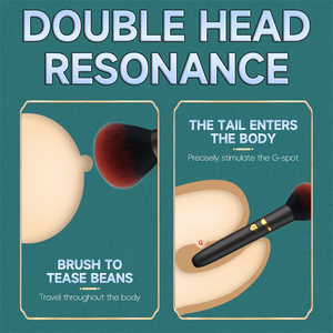 Stimolatore del Punto G e del Clitoride, Giocattolo Sessuale Discreto per Donne, Mini Vibratore a Forma di Rossetto, Pennello Vibrante per il Trucco - Product Image 3