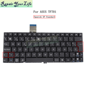 Sp bàn phím máy tính xách tay Tây Ban Nha cho <span class=keywords><strong>ASUS</strong></span> EeePad epad F201 TF300T tf300tl tf300tg tf303c <span class=keywords><strong>TF101</strong></span> ep101 TF201 TF300T tf701 0knm-0r2sp121 - Product Image 2