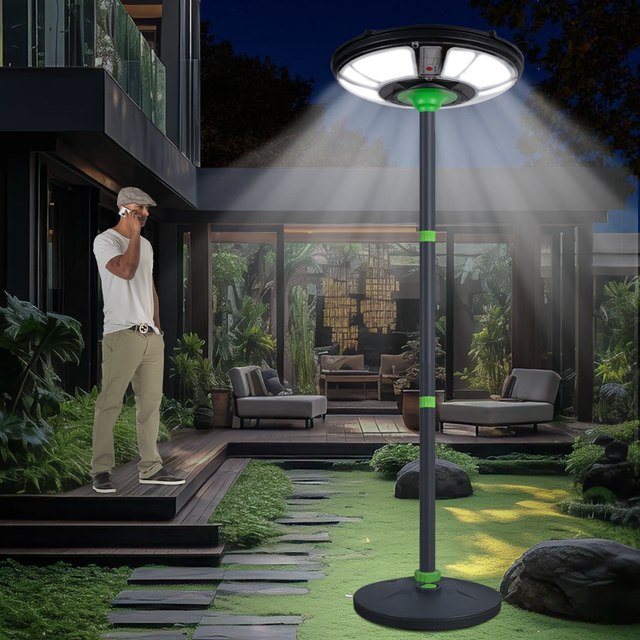 Waterproof Integrated Street Light Solar Efficient Rechargeable Battery Power Supply Solar UFO Yard Lights
