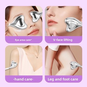 ลูกกลิ้งทำน้ำแข็งทำจากสเตนเลสทำจากไซโรสำหรับนวดยกกระชับผิวหน้า - Product Image 5