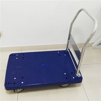 Chariot manuel robuste 150kgs 300kgs Chariot à main manuel Outils en plastique pliables Magasin OEM Chariot à main en plastique SR