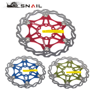 Disque de frein flottant SNAIL à 6 boulons, disque de frein de vélo 160 mm 180 mm 203 mm en alliage d'aluminium pour VTT - Product Image 3