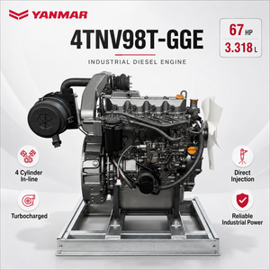 Moteur <span class=keywords><strong>diesel</strong></span> SCDC <span class=keywords><strong>YANMAR</strong></span> 4TNV98T-GGE 67HP 4 cylindres, moteur <span class=keywords><strong>diesel</strong></span> pour machines industrielles, groupe électrogène, équipement de construction - Product Image 1