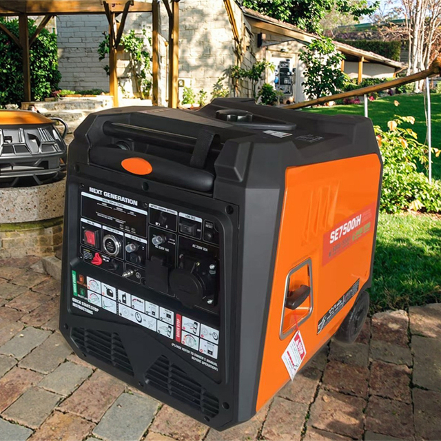 Energy Efficient 8kw 8kva Inverter 4-stroke Air-cooled Gasoline Generator Portable Dual Fuel 110/220/380V Auto/Remote Start Home