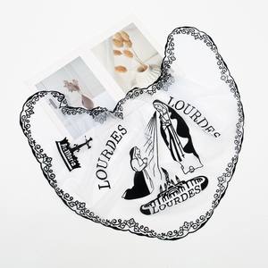 Écharpe de Prière Triangulaire en Dentelle Vente Chaude Motif Religieux Vierge <span class=keywords><strong>Marie</strong></span> Brodé Transparent pour Femmes Accessoires Vestimentaires - Product Image 3
