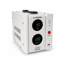Stabilisateur de tension 1500VA Premium 120V avec 2 prises universelles pour la protection de l'alimentation des appareils ménagers et des équipements de bureau
