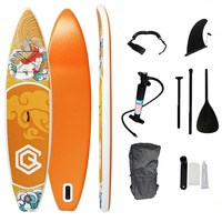 Planche à pagaie SUP Source-Factory, design graffiti poisson Koi, planche de surf gonflable portable en PVC pour adultes, ensemble complet d'équipement