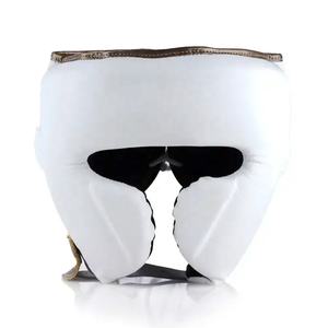 Logotipo personalizado para adultos y niños y tocados de boxeo de cuero MMA Boxing Protected Headgear Fighting-Sparring Helmets Head Guards - Product Image 1