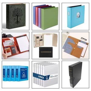 Tùy Chỉnh Trình Diễn Vòng Chất Kết Dính Nhựa Thư Mục 1 ''Văn Phòng Trường Màu Xanh 1-Inch Vòng 3 Vòng Chất Kết Dính Với 2 Nội Thất Túi - Product Image 3