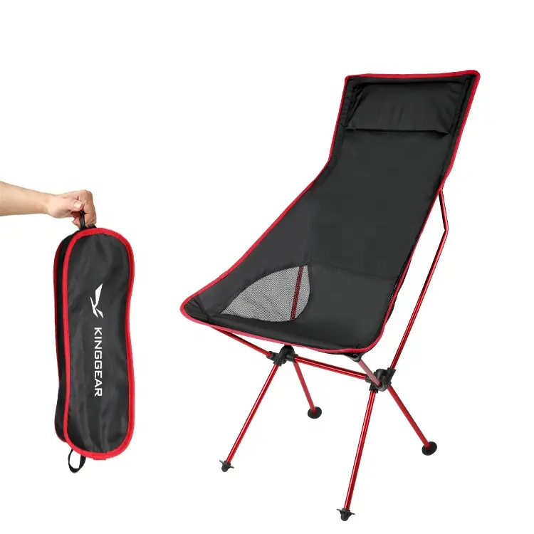 Personalizzato 150kg di alluminio di Alta posteriore all'ingrosso outdoor pieghevole zaino in spalla di picnic di pesca alla carpa ultraleggero pieghevole di campeggio relax sedia