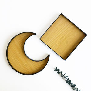 Plateau carré de style Ins pour l'entrée, le salon, plateau à eau, aromathérapie, corde pour la tête, petits objets décoratifs, plateau lunaire, panneau de densité ABS - Product Image 1