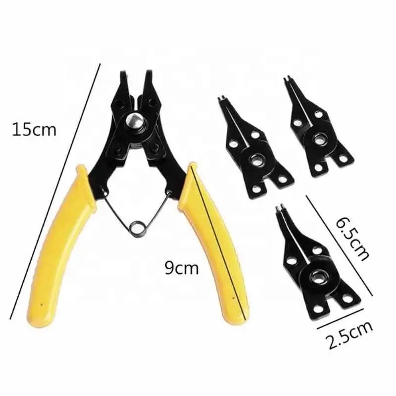 Multi-function Pliers Multi Crimp Tool Finishing Surface Blackening Treatment Internal External Remove Snap Ring Pliers