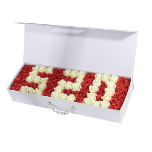 Regalo di Compleanno per Fidanzata, Confezione Regalo Creativa con Fiori di Sapone Profumati alla Rosa e Biglietto, per San Valentino - Product Image 5