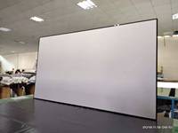 Écran de projection TELON grand format 16:9, cadre en alliage d'aluminium gris foncé, lavable, anti-plis, pour home cinéma et cinéma