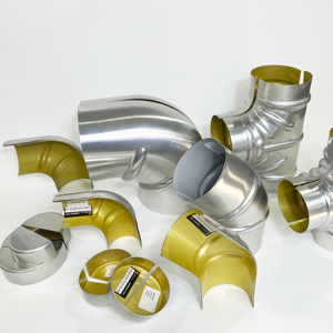 Couvre-coudes isolants en aluminium pour tuyaux à 90 degrés, raccords isolants pour la <span class=keywords><strong>protection</strong></span> thermique des conduits CVC - Product Image 1
