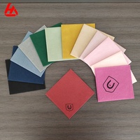 Serviettes de cocktail de couleur de haute qualité avec logo en lin comme des serviettes de boisson Serviette de table douce Airlaid