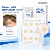 Patch microcristallin dissolvable à formule personnalisée ODM, patch micro-aiguille pour le cuir chevelu, pour les soins quotidiens du cuir chevelu