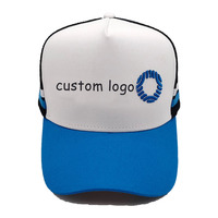 Patchwork couleur haute qualité casquettes de camionneur mode Couple chapeau logo personnalisé ajustement profond haut profil blanc broderie casquette de camionneur
