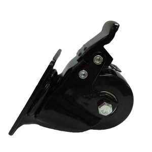 Luxury Style 50mm 2 Inch 150KGS Steel Swivel Double Ball Bearings All Black Heavy Duty Caster <strong>Wheel</strong> <strong>for</strong> <strong>Tables</strong> - Product Image 4