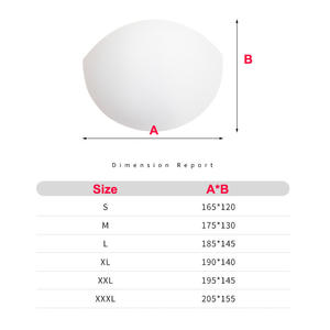 衣料品＆加工アクセサリー 多サイズ対応 保護スポーツブラインサート ハードホワイトハーフブラカップ - Product Image 6