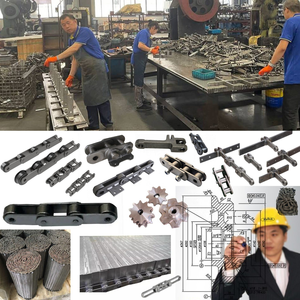 Cadena de Rodillos Transportadores Industriales de Alta Resistencia y Servicio Pesado de Fábrica China, Cadena de Eslabones Galvanizados C2082H con Accesorios - Product Image 5