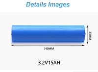 Cellules cylindriques LiFePO4 33140 32135 32140, cellule de batterie 15Ah 3.2V LiFePO4, batteries rechargeables pour voiture électrique et vélo électrique