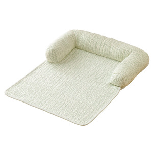Tapis pour animaux de compagnie rectangulaire, rafraîchissant, antidérapant, lit pour chien et chat, été, pliable, fibre de polyester, nettoyage facile, utilisation quatre saisons - Product Image 5
