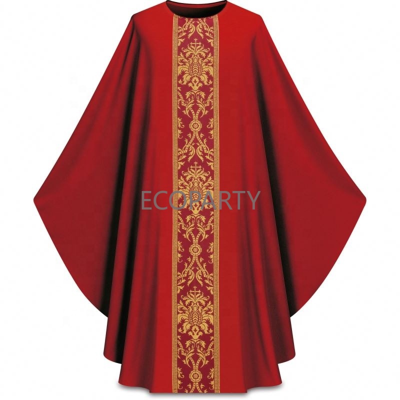 Robe 2024 Robe Chasuble Poppy Pastor Gowns Elegant And Durable