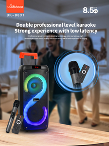 Oudiobop BK-8831 Chất lượng cao xách tay nhựa loa RGB LED chiếu sáng USB cho pin sạc cho nhà sử dụng ngoài trời - Product Image 3