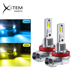 XITEM double couleur Led phares ampoules pour voiture stroboscope 40W sans ventilateur LED antibrouillard citron jaune <span class=keywords><strong>vert</strong></span> <span class=keywords><strong>H7</strong></span> H11 HB3 HB4 - Product Image 1