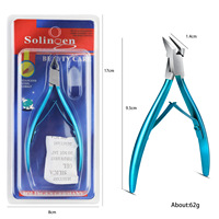 Coupe-ongles incarné en acier inoxydable à pointe pointue de 120 degrés Coupe-ongles à lame droite Coupe-ongles incarnés et épais