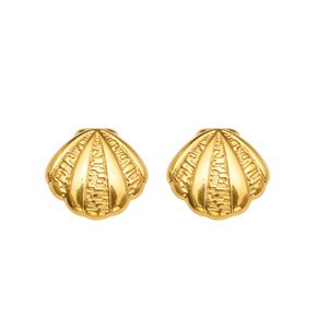 Pendientes de acero inoxidable chapados en oro de 18 quilates, joyería delicada para la oreja, para mujer - Product Image 6