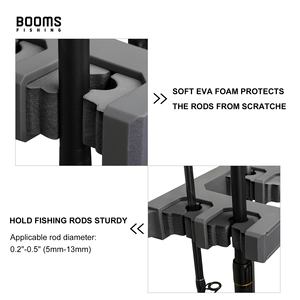 Booms – support de pêche à la <span class=keywords><strong>carpe</strong></span> WV4, support de canne à pêche noir, support mural en plastique - Product Image 3