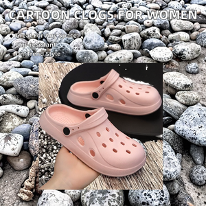 Lindas Pantuflas de Dibujos Animados, Zuecos con Orificios, Zapatos para Otoño, Primavera y Verano, Antideslizantes, para Interiores y Exteriores, para Mujer, Sandalias de Playa de PVC - Product Image 2