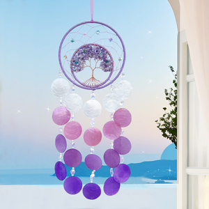 Decoración Colgante de Interior con Árbol de la Vida de Cristal, Estilo Bohemio Moderno Minimalista, Hecho a Mano y con Acabado Arenado, para Dropshipping - Product Image 5