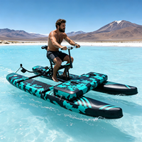 Vélo aquatique gonflable en PVC pour loisirs aquatiques en plein air, vente en gros, marque personnalisée, divertissement aquatique côtier
