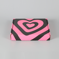Cajas de Cartón Corrugado Rosa para Envíos, Cajas de Embalaje con Cierre Autoadhesivo para Regalos, Correo y Negocios