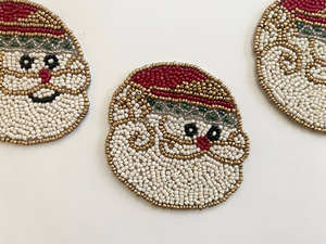 Handmade <b>Christmas</b> Decoration Beaded <b>Placemats</b> Home Decor Table Mat Mug Rug Coasters for Gift Idea - Product Image 6