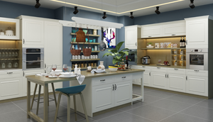 Custom Size Solid <b>Oak</b> <b>Wood</b> Modern Kitchen Cabinet Plywood Waterproof Eco-Friendly Factory Direct <b>Sales</b> Made in China - Product Image 2