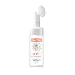 Nhãn Hiệu Riêng Làm Dịu Làm Trắng Giữ Ẩm Mặt Bọt Rửa Chăm Sóc Da Tự Nhiên Rose Facial Cleanser (Mới)