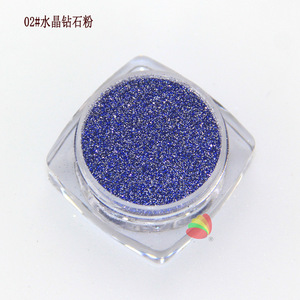 Polvo de Diamante Cristalizado Azul Brillante para Manicura, Decoración de Uñas DIY - Product Image 1