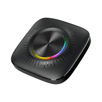 Xlintek Streaming Media Android Auto CarPlay AI Box 8GB/128GB Inalámbrico Portátil Tipo-C Puerto para Tarjeta SIM 2 Pantallas Modelo KBOX-LED