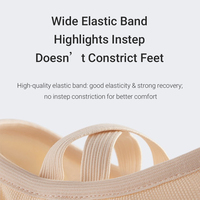 Chaussures de danse classique pour femmes en gros, personnalisées, doublées de polaire, semelle en cuir, entraînement de base, chaussures de danse moderne