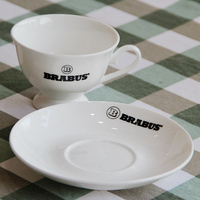 Ensemble de tasses et soucoupes à thé en porcelaine fine britannique écologique de luxe avec logo personnalisé 200 ml