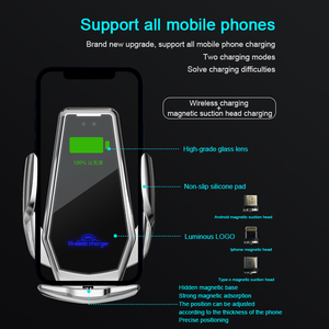 <span class=keywords><strong>Chargeur</strong></span> de <span class=keywords><strong>voiture</strong></span> sans fil simple rapide 10W Q1 pour <span class=keywords><strong>iPhone</strong></span> 12 & 13 Pro support de téléphone à capteur automatique électrique avec entrée 9V/2A - Product Image 4