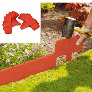 YS giardino recinto di confine effetto pietra giardino Mini recinzione decorativa bordo di ciottoli giardino bordo fai da te palizzata aiuola prato - Product Image 5